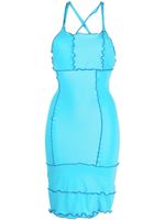 sherris robe sans manches à bords retroussés - Bleu
