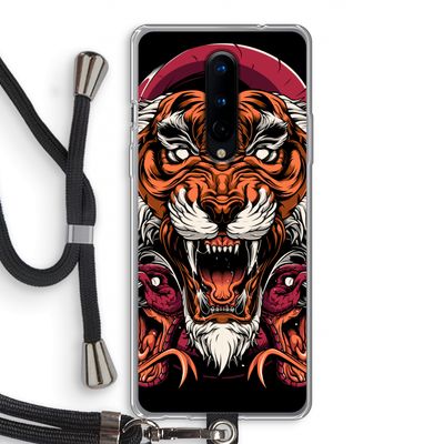 Tiger and Rattlesnakes: OnePlus 8 Transparant Hoesje met koord
