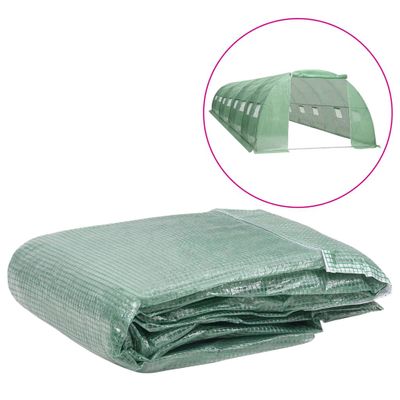 VidaXL Kashoes vervangend (32 m²) 400x800x200 cm groen