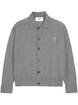AMI Paris cardigan Ami de Coeur en laine - Gris