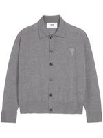 AMI Paris cardigan Ami de Coeur en laine - Gris