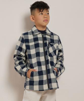 flanel blouse met rits