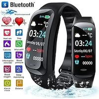 C1plus Slimme horloge 0.96 inch(es) Smart horloge Bluetooth Temperatuurbewaking Stappenteller Gespreksherinnering Compatibel met: Android iOS Dames Heren Waterbestendig Lange stand-by Mediabediening Lightinthebox - thumbnail