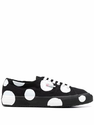 Superga baskets à pois - Blanc