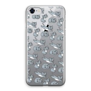 Poezen: iPhone 8 Transparant Hoesje