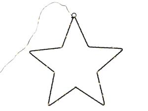 Ster metaal 50 LED 40cm warm-wit