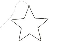 Ster metaal 50 LED 40cm warm-wit
