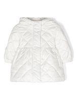 Monnalisa veste matelassée à patch logo - Blanc - thumbnail