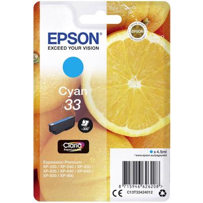 Epson Inktcartridge 33 Origineel Cyaan C 13 T 33424012