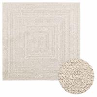 VidaXL Vloerkleed zizur room binnen en buiten 120x120 cm jute look