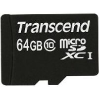 Transcend TS64GUSDXC10 flashgeheugen 64 GB MicroSDXC NAND Klasse 10 - thumbnail