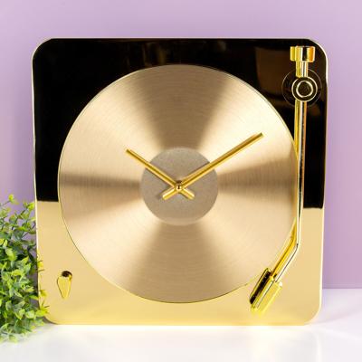 RECORD CLOCK GOLD