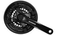 Shimano Crankstel 48/38/28 - FC-TY501 met Kettingscherm - Zwart