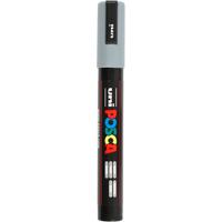 Uni-Posca Posca marker, afm pc-5m, lijndikte 2,5 mm, medium, grijs, 1 stuk - thumbnail
