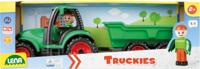 Lena tractor met aanhanger en speelfiguurtje