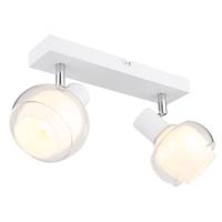 Globo Witte plafondlampTokki 2-lichts - 54309-2W