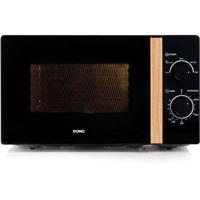 Forno microonde DOMO DO2820 - 20L - 700W - Timer 35 min - Funzione scongelamento - L44 x P35,8 x H 25,8 cm - Finitura legno nero