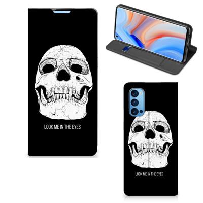 Mobiel BookCase OPPO Reno4 Pro 5G Skull Eyes Mobiel BookCase OPPO Reno4 Pro 5G Skull Eyes