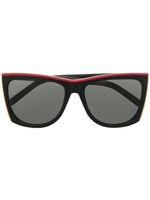 Saint Laurent Eyewear lunettes de soleil Paloma à monture rectangulaire - Noir