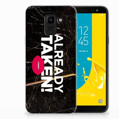 Samsung Galaxy J6 2018 | Siliconen hoesje | met naam Already Taken Black