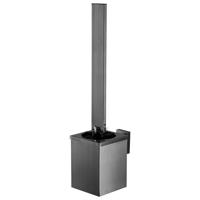 Haceka Edge Toiletborstelhouder - wandmodel - open - grafiet gunmetal 1208804