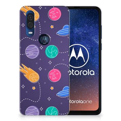 Motorola One Vision | Sillicone Back Cover | Space