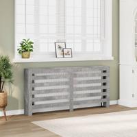 VidaXL Radiatorombouw 175x20x82 cm bewerkt hout betongrijs