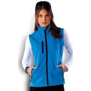 Softshell bodywarmer voor dames - Blauw - Waterproof - sportief vest - ritssluitingen