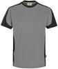 Hakro 290 T-shirt Contrast MIKRALINAR® - Titanium/Anthracite - M