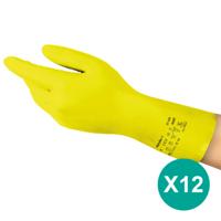 Ansell AlphaTec® 37-320 nitril werkhandschoenen geel maat 9/L - 12 paar Ansell AlphaTec® 37-320 nitril werkhandschoenen geel maat 9/L - 12 paar