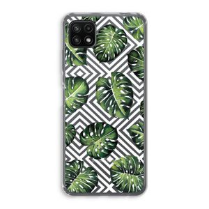Geometrische jungle: Samsung Galaxy A22 5G Transparant Hoesje