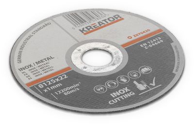 Kreator KRT070420 Snijschijf Inox/Metaal Ø125Mm
