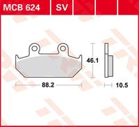 TRW Remblokken, en remschoenen voor de moto, MCB624SV Sinter street - thumbnail