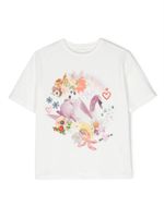 Stella McCartney Kids t-shirt en coton à imprimé graphique - Blanc