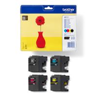 Brother LC121VALBP inktcartridge 4 stuk(s) Origineel Zwart, Cyaan, Magenta, Geel - thumbnail
