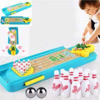 Kinderen mini bureaublad Bowling speelgoed set Multicolor indoor onderwijs bordspel