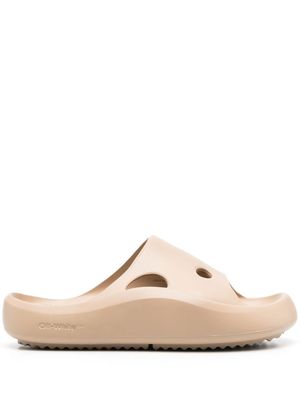 Off-White claquettes à découpes Meteor - Tons neutres
