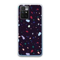 Dark Rounded Terrazzo: Xiaomi Redmi 10 Transparant Hoesje