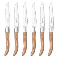 Vleesmessenset Lou Laguiole Louis Hout 23 x 2 x 1 cm Metaal 6 Stuks