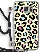 Leopard pattern: Samsung Galaxy S7 Transparant Hoesje met koord