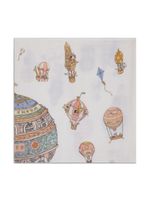 Atelier Choux illustration-print organic cotton blanket - WHITE - thumbnail