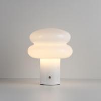 LED Tafellamp Elistro crema - 2W - Mushroom lamp - Paddenstoel - IP20 voor binnen - Met geïntegreerde dimmer - USB-C oplaadbaar