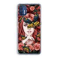 Lady Moth: Motorola Moto G9 Plus Transparant Hoesje