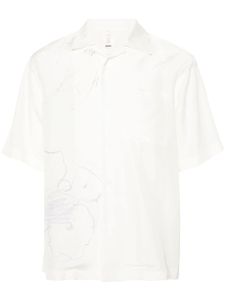 OAMC chemise imprimée à manches courtes - Blanc