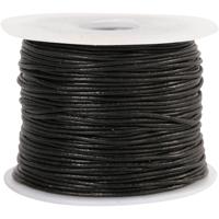 Creativ Company Leerkoord, dikte 1 mm, zwart, 50 m/ 1 rol