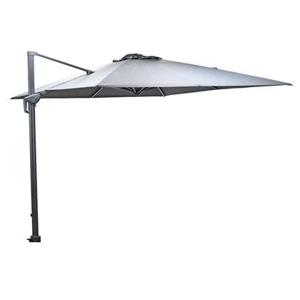 Garden Impressions Hawaii B P telescopic zweefparasol 3x4m - d. grijs