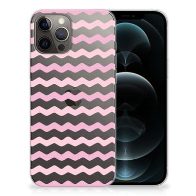iPhone 12 Pro Max | TPU bumper | Waves Roze