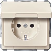Merten stopcontact enkel creme mat 2311-0444