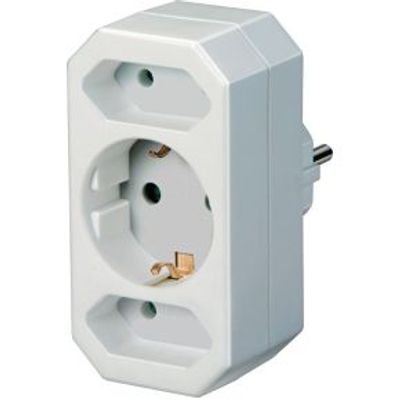 Brennenstuhl Adapter with 2 + 1 sockets