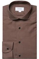 ETON Contemporary Fit Flanellen Overhemd bruin, Ruit